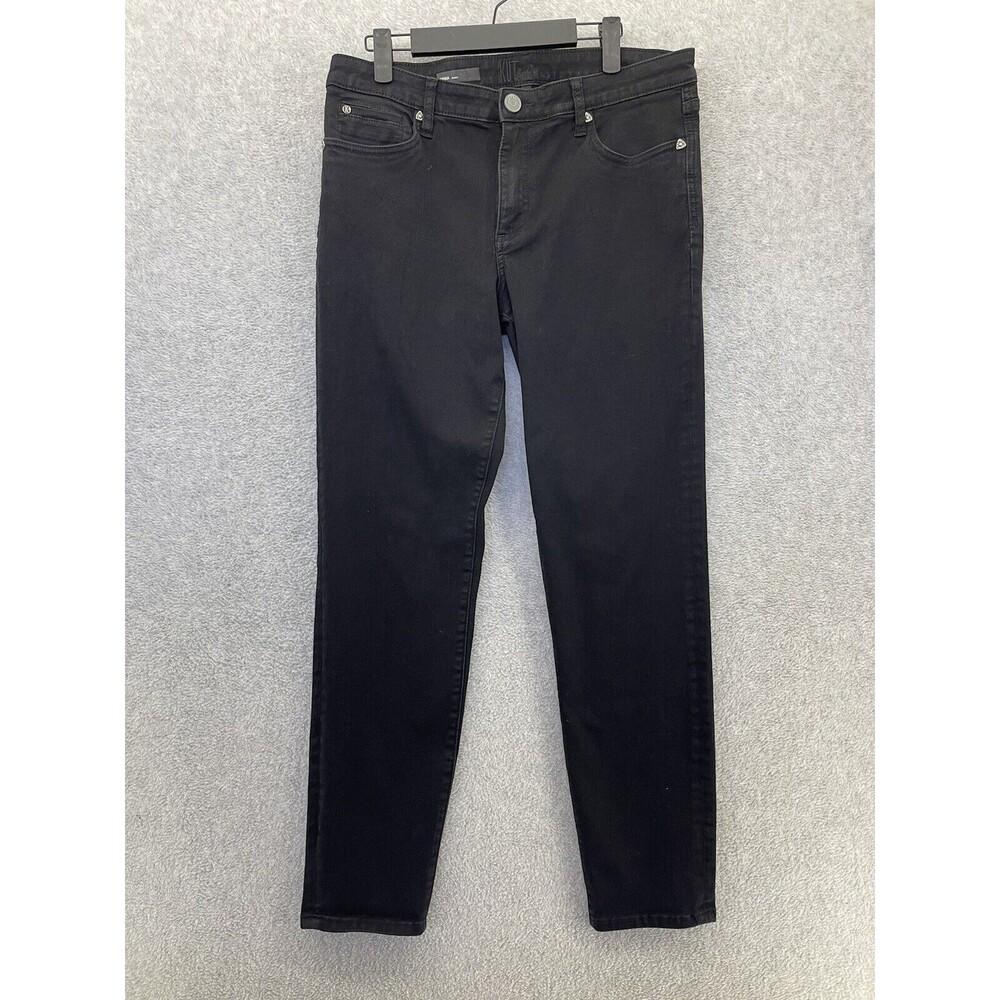 Kut From The Kloth Women's Black Denim Jeans Sienna Skinny Size 12 Cotton Blend